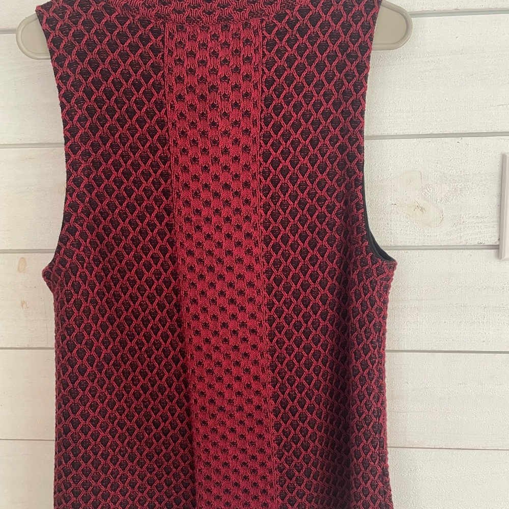 Habitat sleeveless cardigan long sweater vest 100% cotton women s Art to wear S - Picture 8 of 12